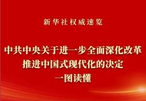 學習在線 | 《中共中央關(guān)于進一步***深化改革、推進中國式現(xiàn)代化的決定》一圖讀懂